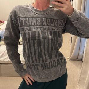 Taylor Swift Gray Crewneck Woman’s Sweater